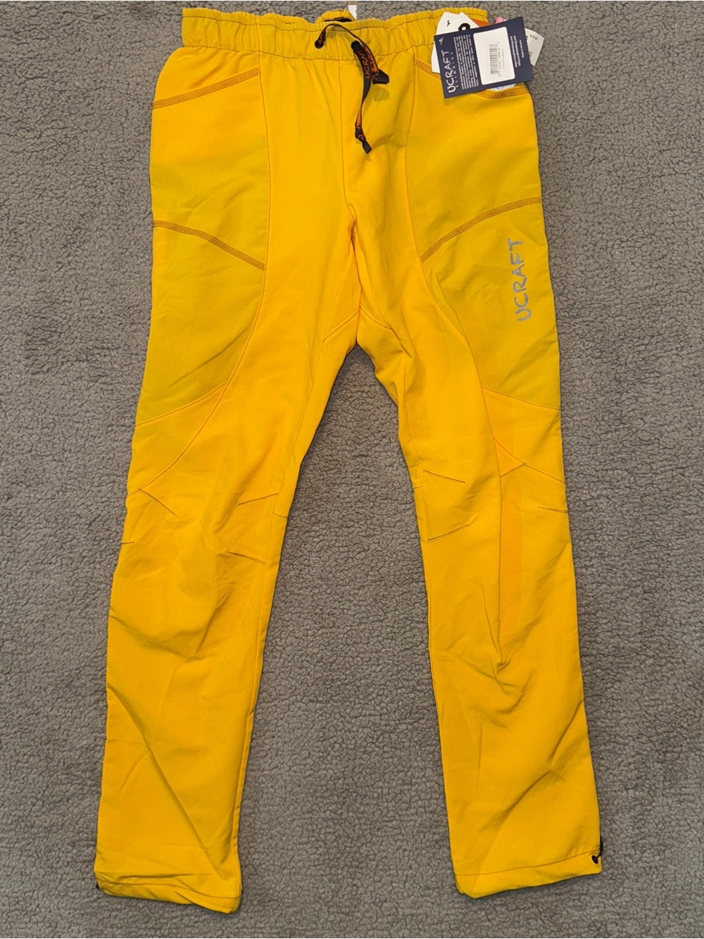 Ucraft Pants Medium Yellow Xlite Rock Climbing Pant Lightweight Stretch Outdoor